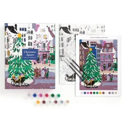 Coloring Books & Crafts|Joy Laforme Christmas Square Paint by Number Kit