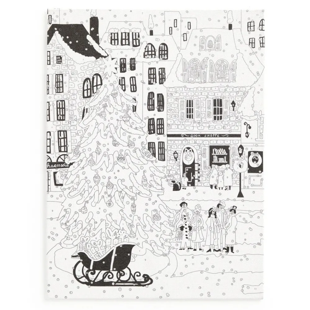 Coloring Books & Crafts|Joy Laforme Christmas Square Paint by Number Kit