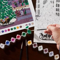 Coloring Books & Crafts|Joy Laforme Christmas Square Paint by Number Kit