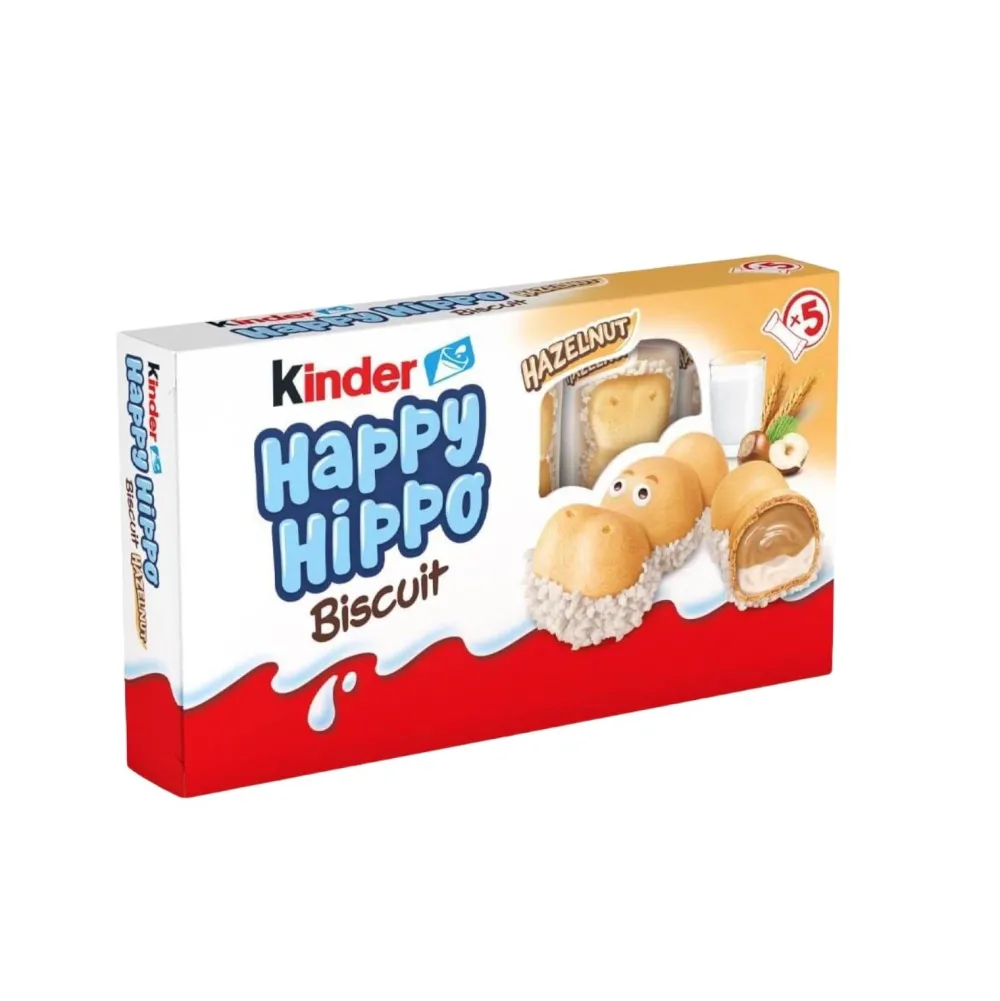 Biscuits|Kinder Happy Hippos Hazelnut Biscuits 5 Pack