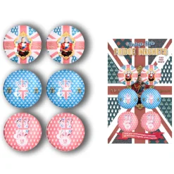 Souvenirs|King Charles Iii|King Charles III Coronation Fridge Magnets (Pack of 6)