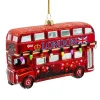 Souvenirs|Cultural Icons|Kurt Adler London Bus Glass Ornament