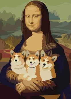 Greeting Cards|La Giocorgi Mona Lisa Birthday Card