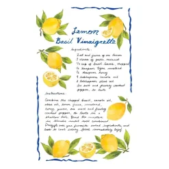 Le Cadeaux Kitchen Tools|Tea Towels|Lemon Basil Spoon Rest and Tea Towel Gift Set