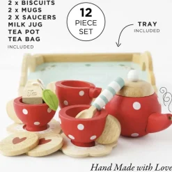 Le Toy Van Toys|Honeybake Tea Set & Tray
