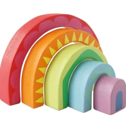 Le Toy Van Toys|Rainbow Tunnel Stacking Toy