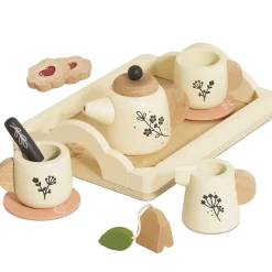 Le Toy Van Toys|Vintage Wooden Tea Set & Tray