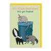 Greeting Cards|Let's Get Trashed Birthday Card