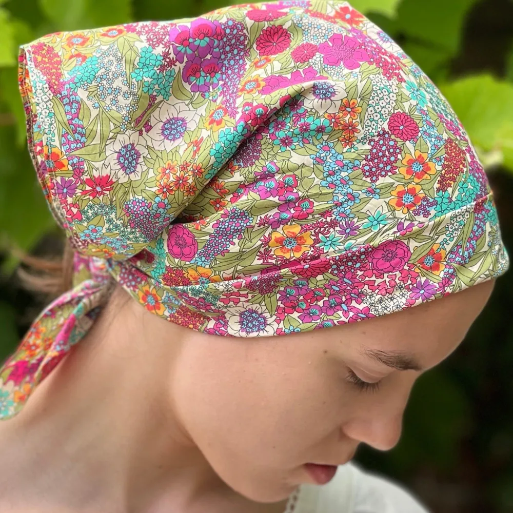 Handkerchiefs|Scarves & Wraps|Lime Ciara Square Bandana