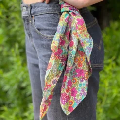 Handkerchiefs|Scarves & Wraps|Lime Ciara Square Bandana