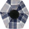 Lochcarron of Scotland Hats|Bannockbane Grey Tartan Brushed Wool Tam