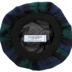 Lochcarron of Scotland Hats|Black Watch Modern Tartan Brushed Wool Tam
