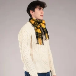 Lochcarron of Scotland Scarves & Wraps|Bowhill MacLeod Dress Modern Tartan Long Lambswool Scarf