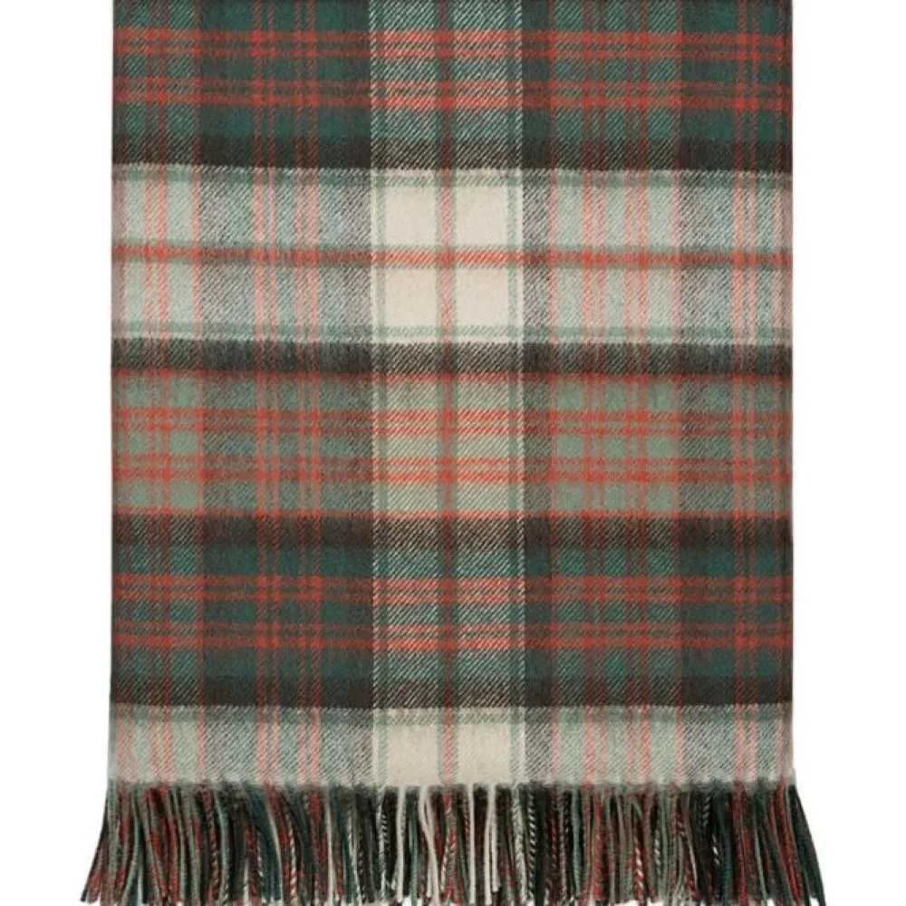 Lochcarron of Scotland Throws & Pillows|Border MacDonald Dress Weathered Tartan Lambswool Blanket