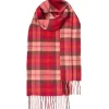 Lochcarron of Scotland Scarves & Wraps|Bowhill Lochcarron Hunting Rose Tartan Lambswool Scarf