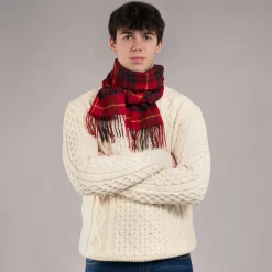 Lochcarron of Scotland Scarves & Wraps|Bowhill Cameron Modern Tartan Lambswool Scarf