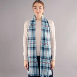 Lochcarron of Scotland Scarves & Wraps|Diana Princess of Wales Memorial Tartan Extra Fine Merino Stole