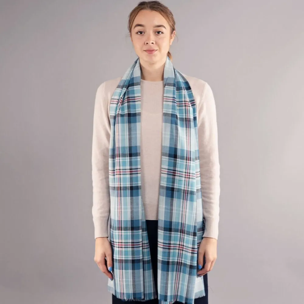 Lochcarron of Scotland Scarves & Wraps|Diana Princess of Wales Memorial Tartan Extra Fine Merino Stole