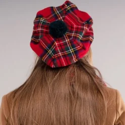 Lochcarron of Scotland Hats|Royal Stewart Tartan Brushed Wool Tam