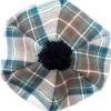 Lochcarron of Scotland Hats|Stewart Blue Dress Tartan Brushed Wool Tam