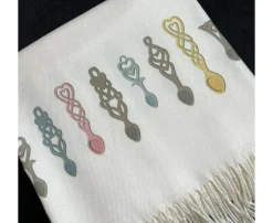 Scarves & Wraps|Love Spoons Cream Cashmere Blend Scarf