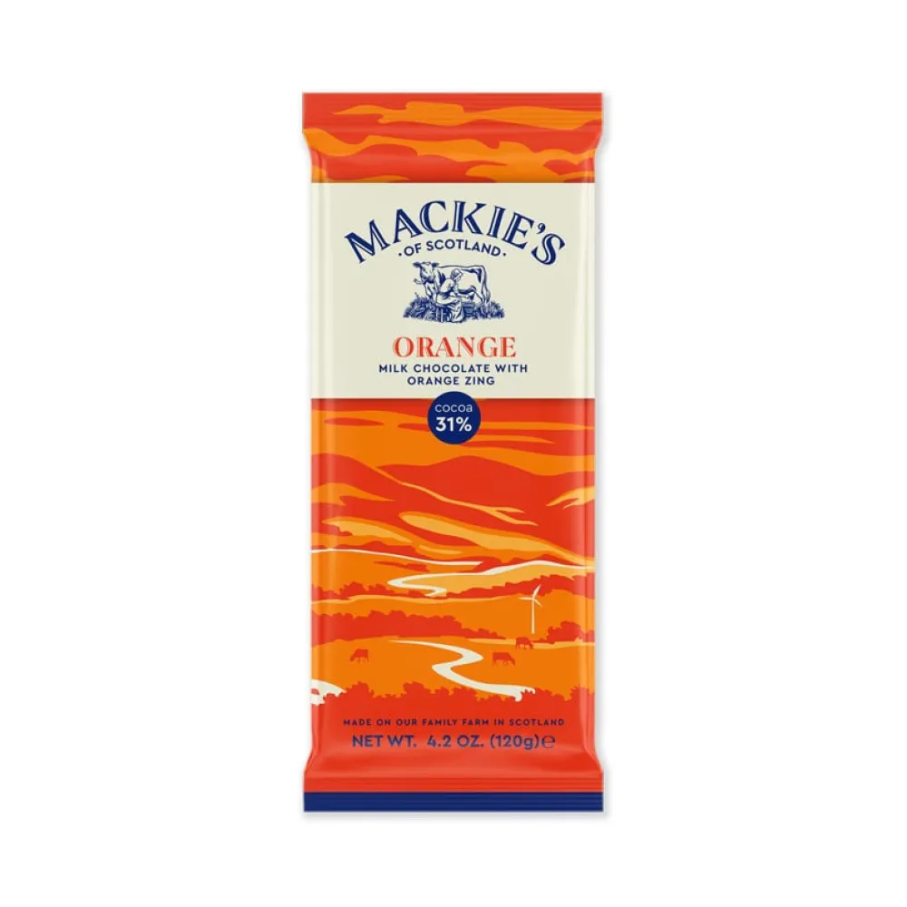 British Chocolate|Mackie's Orange Milk Chocolate Bar