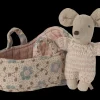 Maileg Maileg|Toys|Baby Mouse in Carry Cot - Rose
