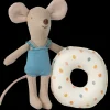 Maileg Maileg|Toys|Beach Mouse with Float, Little Sister - Multi Dot
