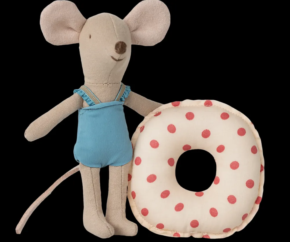 Maileg Maileg|Toys|Beach Mouse with Float, Little Sister - Red Dot