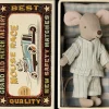 Maileg Maileg|Soft Toys|Big Brother Mouse in Matchbox - Mint