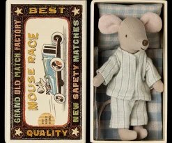 Maileg Maileg|Soft Toys|Big Brother Mouse in Matchbox - Mint