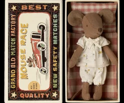 Maileg Maileg|Soft Toys|Big Sister Mouse in Box - Pyjamas