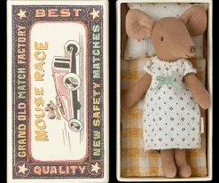 Maileg Maileg|Toys|Big Sister Mouse in Box - White Nightgown