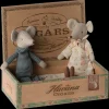 Maileg Maileg|Soft Toys|Grandma & Grandpa Mice in Cigarbox