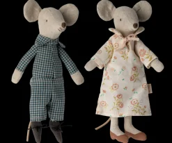 Maileg Maileg|Soft Toys|Grandma & Grandpa Mice in Cigarbox