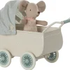 Maileg Maileg|Toys|Pram with Baby Mouse - Mint