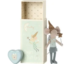 Maileg Maileg|Toys|Tooth Fairy Mouse in Matchbox (Blue)