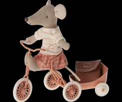 Maileg Maileg|Toys|Tricycle Mouse, Big Sister (Coral)