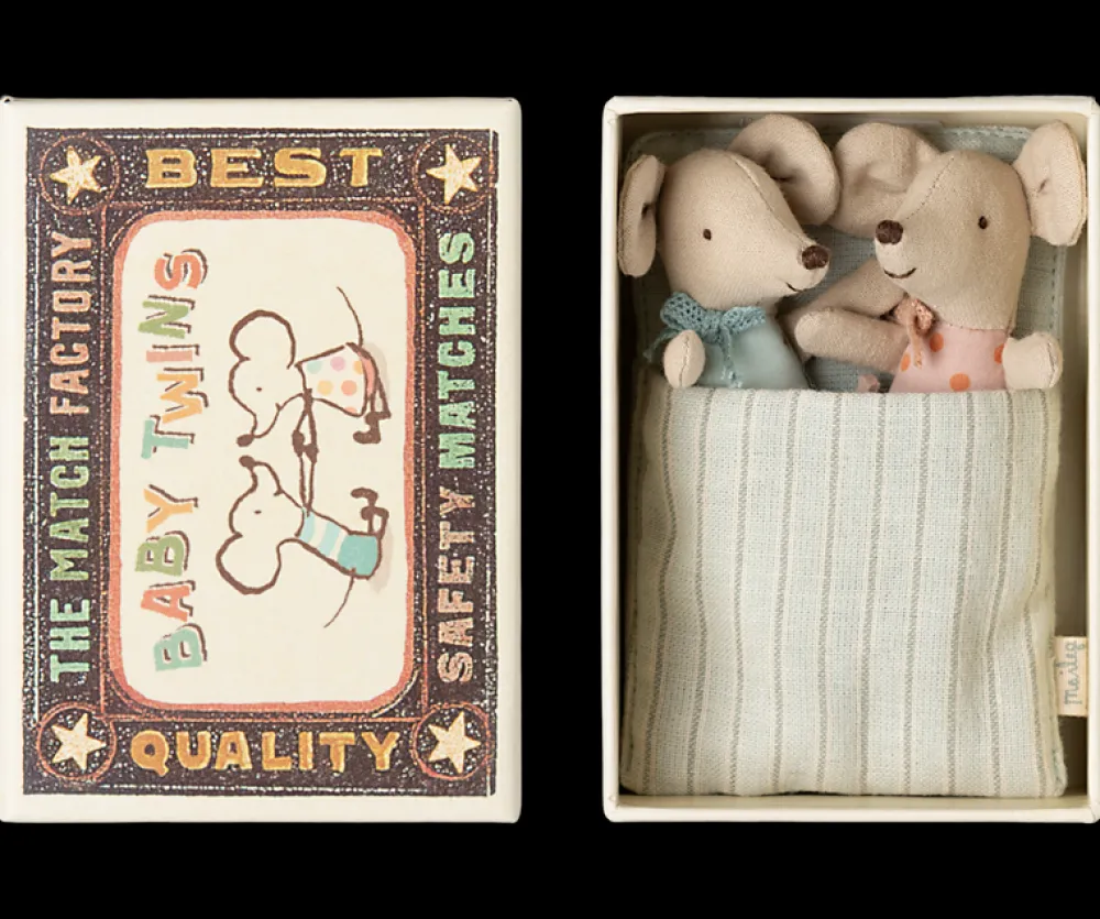 Maileg Maileg|Toys|Twins, Baby Mice in Matchbox