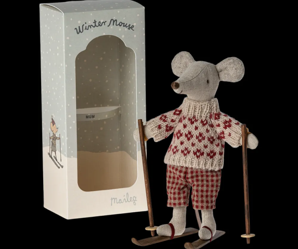 Maileg Maileg|Toys|Winter Mouse with Ski Set, Mum