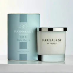 Marmalade of London Home Fragrance|Oud & Black Cherry Glass Candle