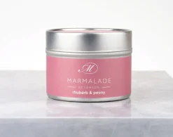 Marmalade of London Home Fragrance|Rhubarb & Peony Small Tin Candle