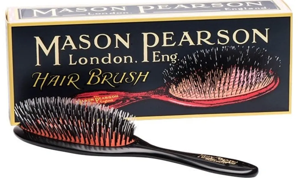 Mason Pearson Brushes & Combs|B4 Pure Boar Bristle Dark Ruby Pocket Hair Brush