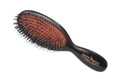 Mason Pearson Brushes & Combs|BN4 Nylon & Bristle Dark Ruby Pocket Hairbrush