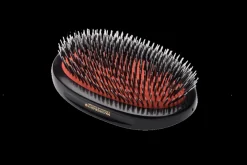 Mason Pearson Brushes & Combs|BN1M Military Popular Bristle & Nylon Dark Ruby Hairbrush