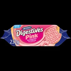 McVitie's Biscuits|Pink Digestives Raspberry & Cream