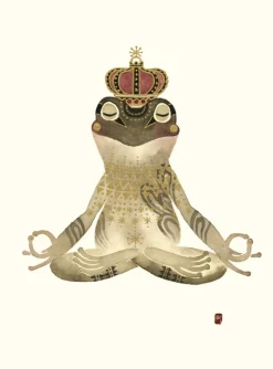 Greeting Cards|Meditation Frog Birthday Card