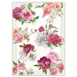 Michel Design Works Tea Towels|Blush Peony Kitchen Towel