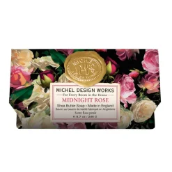 Michel Design Works Bar Soaps|Midnight Rose Large Bath Bar Soap