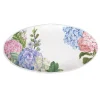 Michel Design Works Trays|Serving Plates|Wild Hydrangea Melamine Oval Platter